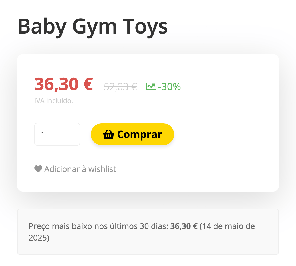 App Histórico de Preço da Shopkit