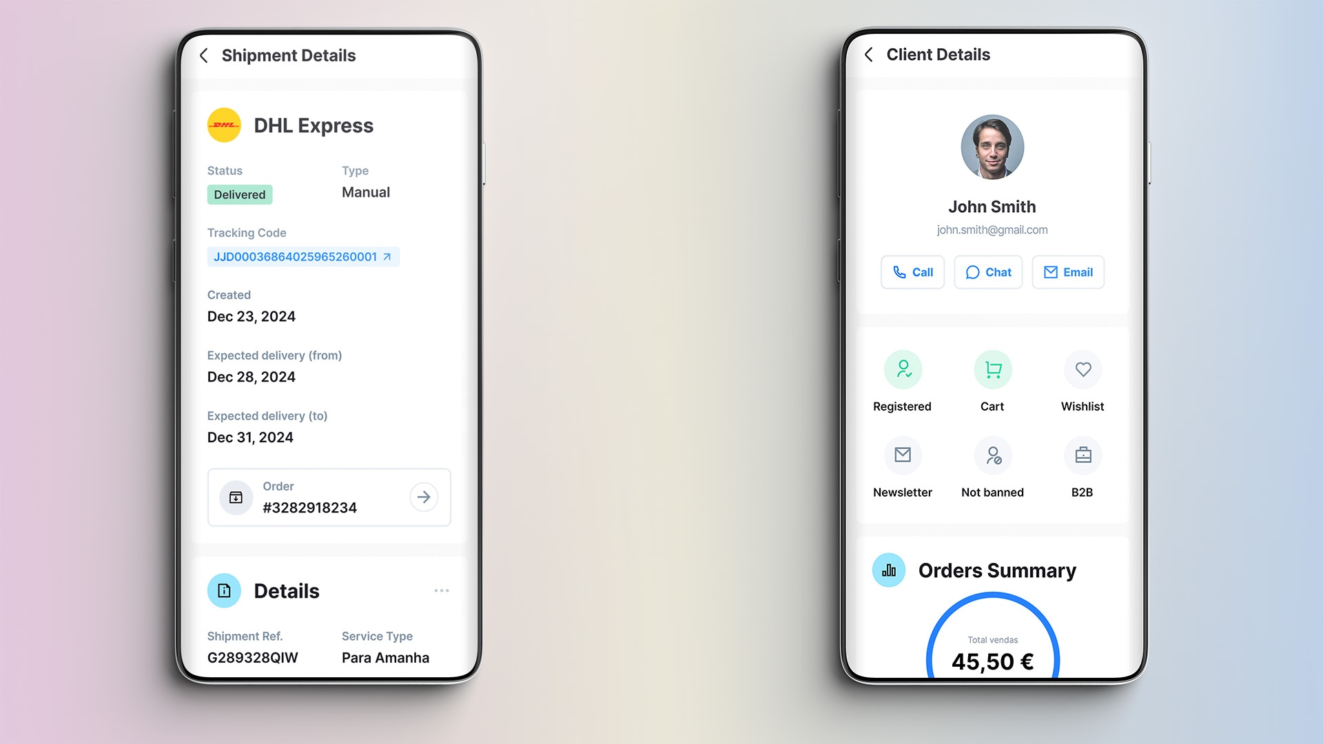 App Shopkit para Android em smartphones