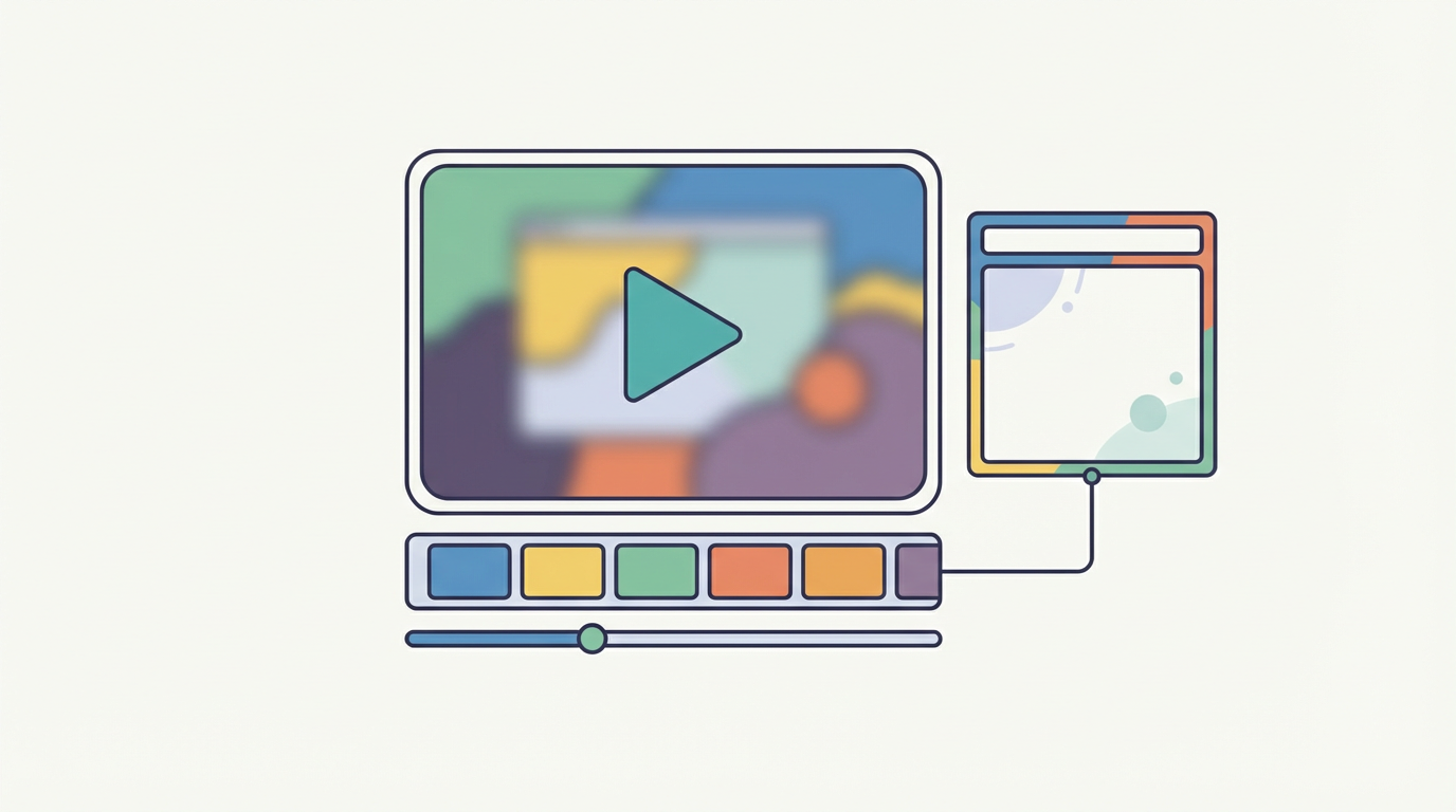 Galeria de produto com um vídeo e uma miniatura, a representar descrição de vídeo numa loja online