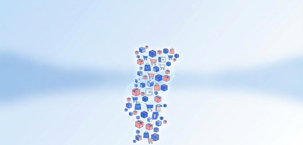 Ilustração editorial sobre tendências do e-commerce em Portugal para 2026